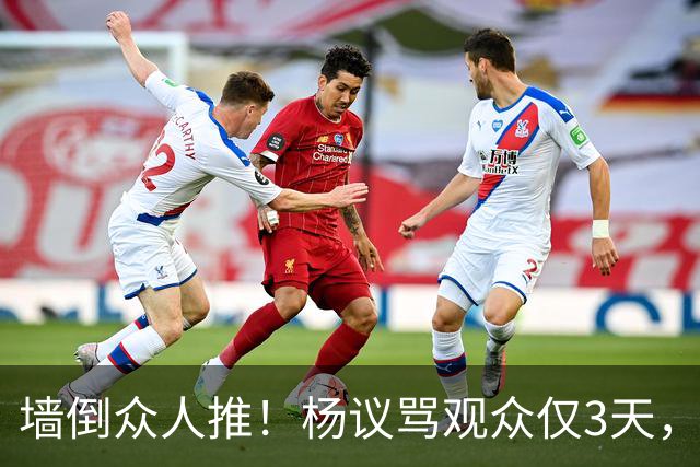 墙倒众人推！杨议骂观众仅3天，条子哥“翻脸”，郭德纲没说错